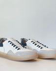 S5-23611 Sneaker Pelle/Suede Bianco/Blu Man