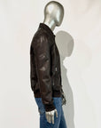 US5-NEW YORKER Giubbotto Pelle Dark Brown Man