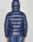 W4-4035 GLACIER Piumino Ultrapuffer Cappuccio Blue Man