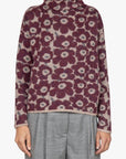 W4-53062 Maglia Dolcevita Bordeaux