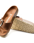 1006525 Madrid BigBuckle Cognac Oil Woman