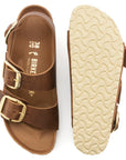 1024067 Milano Big Buckle Cognac Oil Woman