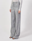 S5-8P0685 Pantalone Palazzo "Essential" Blu Fantasy