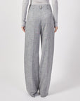 S5-8P0685 Pantalone Palazzo "Essential" Blu Fantasy