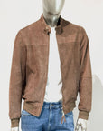 US5-MEMPHIS Giubbotto Pelle Traforata Scamosciata Mud Man