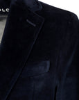 UW4-4047 Giacca Monopetto Velluto Dark Blu Man