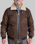 W6-0049 Giubbino Montone Suede Moro Man
