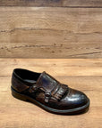 W3-737 Mocassino 2 Fibbie Brandy Man