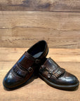 W3-737 Mocassino 2 Fibbie Brandy Man