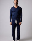 W5-0001 Maglia Lana Scollo V Notte24 Man