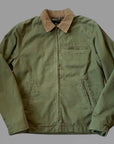 UW4- Trucker Jacket Canvas Plain Army Man