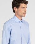W6-GI0VUR Camicia Comfort Giro Inglese Azzurro Man