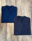 W5-0001 Maglia Lana Scollo V Notte24 Man