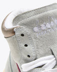 DW3-MI Basket MID Metal Pigskin Bianco/Rosso Fucsia Woman