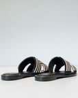 S5-6935 Ciabattine Perline Black and White