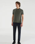 US3-139 Polo Macro Military Green Man