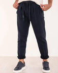 WU3-4009-3583 Pantalone Coulisse Blu Touch Man