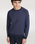 US4-102 Girocollo Amos Blue/Black Man