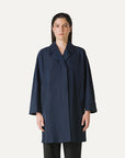 S5-9138 Trench in Nylon Memory Blu Notte
