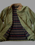 UW4- Trucker Jacket Canvas Plain Army Man