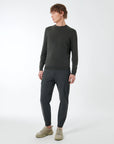 US5-103 Techno Wash Round 16 Knit Sage Green Man