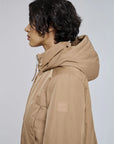 W5-9312 Giacca Lunga Nylon Panna 0040