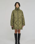 W5-9337 Giacca Nylon Verde Militare 0747