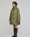 W5-9337 Giacca Nylon Verde Militare 0747