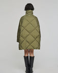 W5-9337 Giacca Nylon Verde Militare 0747