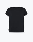 DS5-704 T-shirt Oxford Gdy Square Blue Black Woman