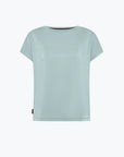 DS5-704 T-shirt Oxford Gdy Square Light/Blue Woman