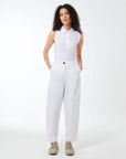 DS5-706 Polo Oxford Sleeveless Black Woman