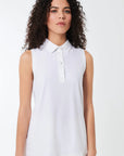 DS5-706 Polo Oxford Sleeveless Black Woman