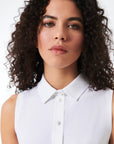 DS5-706 Polo Oxford Sleeveless Black Woman