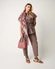 S6-25031 Pantalone Cropped Stretch Cacao