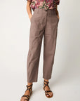 S6-25031 Pantalone Cropped Stretch Cacao