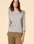 DS6-600 Maglia Maxell Round White/Sand Woman