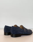 S4-181 Mocassino 2 Fibbie Camoscio Mare Man