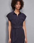 S5-2A2870 Abito Mini Chemisier Navy