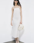 S6-2A3044 Abito Midi Fluido Pearl Ivory