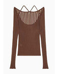 S5-2K0310 Maglia Stramata Sensual Brown