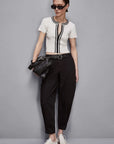 S5-2K0315 Maglia Slim Fit a Costine Bianco