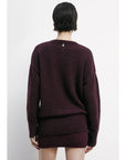 W5-2K0326 Maglia in Rasato Purple Red