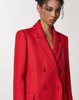 W3-2O0119 Cappotto Lungo Infrarouge Red