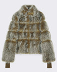 W6-2O0185 Giubbotto Fluffy Corto Lizard