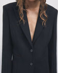 W6-2O0231 Cappotto Lungo Nero