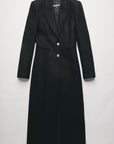 W6-2O0231 Cappotto Lungo Nero