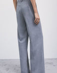 W6-2P0039 Pantalone Sartoriale Stretch Gray Melange