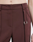 S6-8P1740 Pantalone Dritto Viscosa Desert Sand