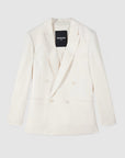 S6-2S1560 Blazer Strutturato Doppiopetto Pearl Ivory